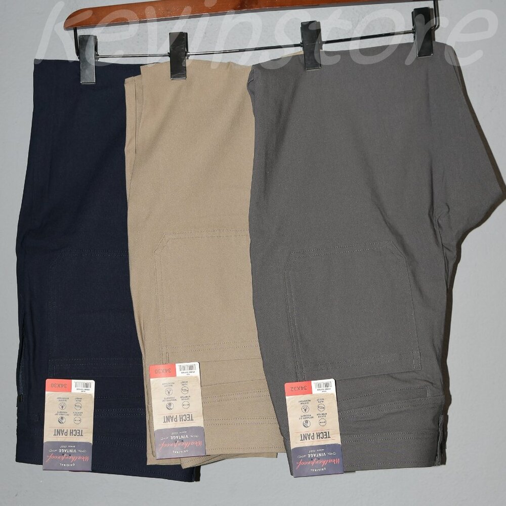 3 pairs Weatherproof Vintage Men's‎ Tech Pants Straight Fit